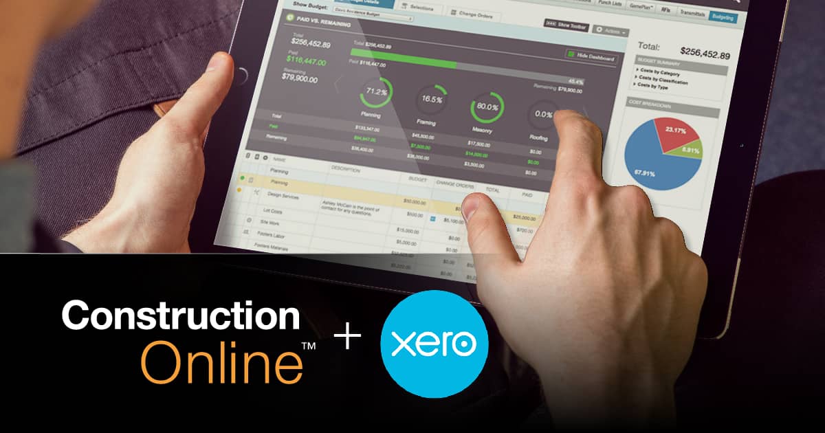 ConstructionOnline Recognized for Xero Integration