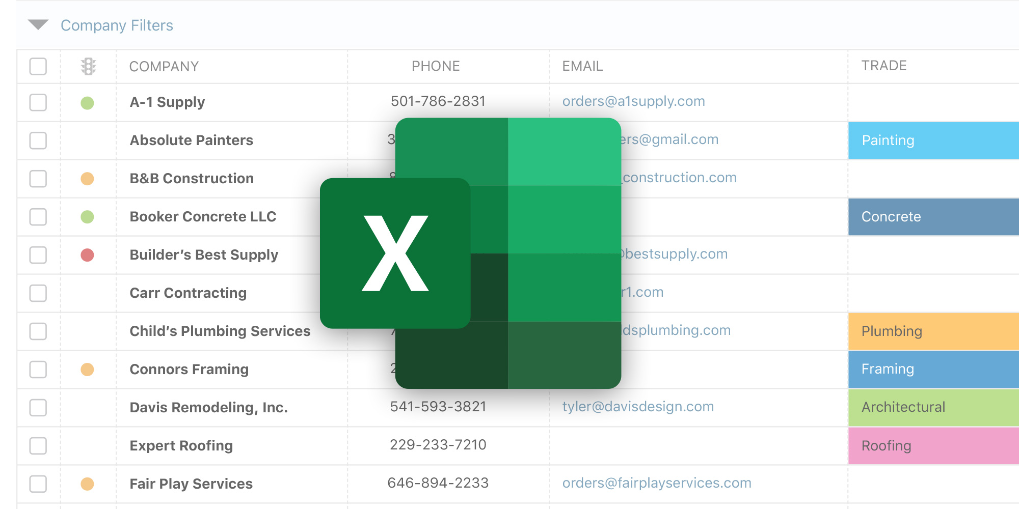 ConstructionOnline Releases Microsoft Excel Export for Companies | Construction CRM Software