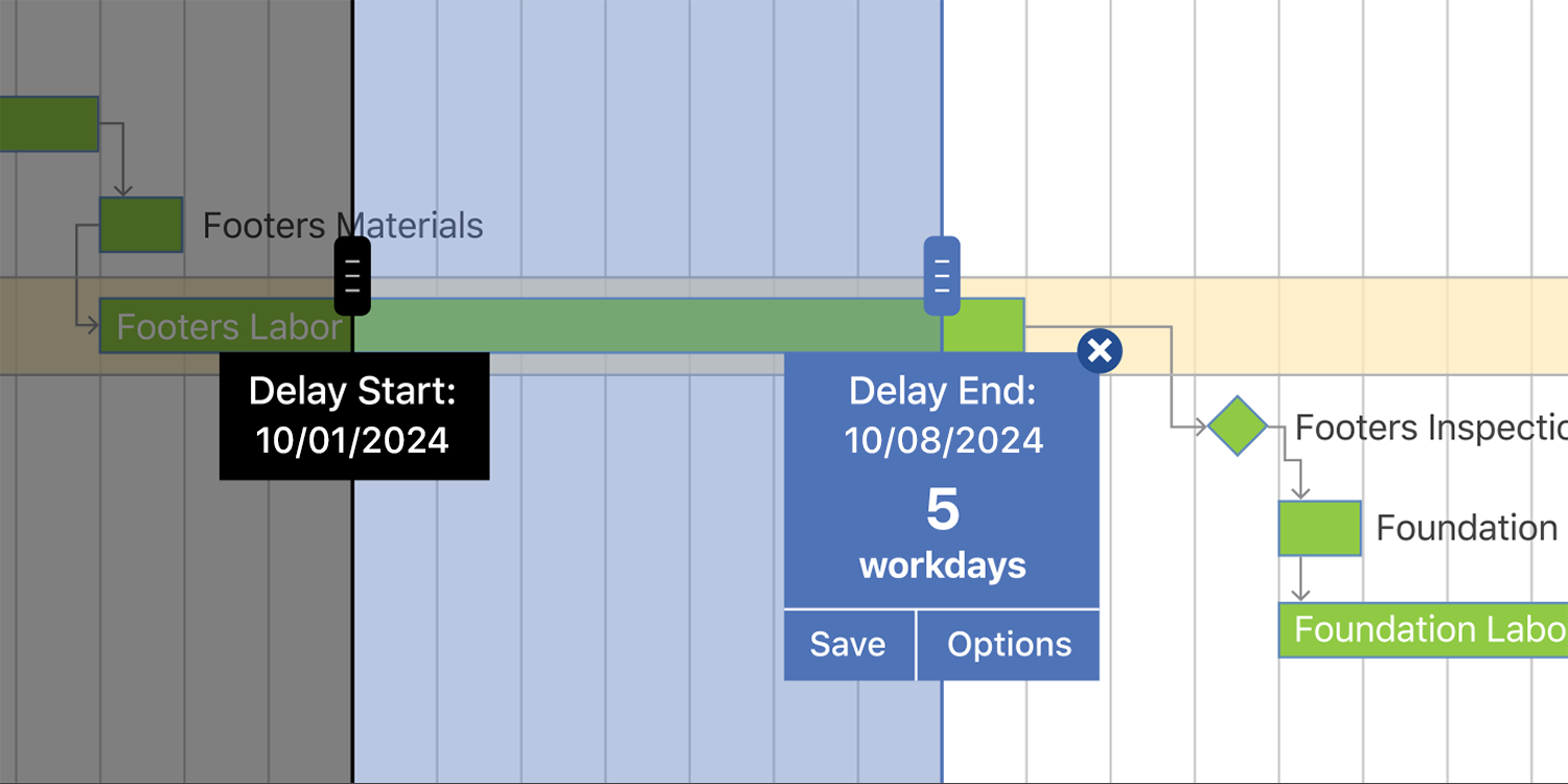 Construction Gantt Chart Schedules Enhance Project Management with Improve Tools for Tracking Construction Schedule Delays | UDA ConstructionOnline | OnPlan Scheduling | Construction Scheduling Software