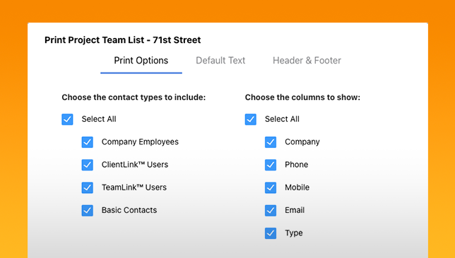 Manage Construction Project Teams More Efficiently with New List Filters | Construction Management Software | UDA ConstructionOnline