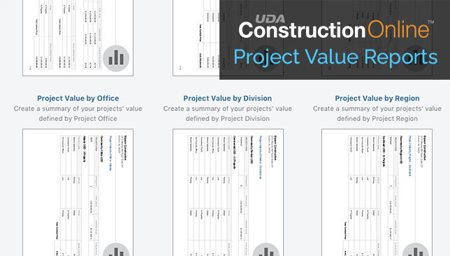 ConstructionOnline Introduces Additional Project Value Reports