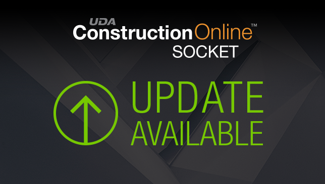 Socket Update Available | UDA ConstructionOnline | QuickBooks Integration | Construction Estimating | Construction Accounting | Construction Management Software