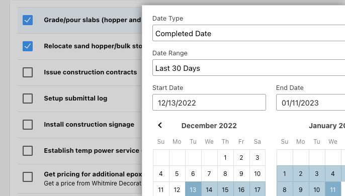 New To Do List Filters for Construction To Do Lists in Construction Management Software | UDA ConstructionOnline 2023